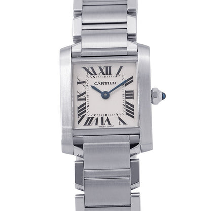 CARTIER Tank francaise SM H25mm×W20mm Stainless Steel Silver DialW51008Q3