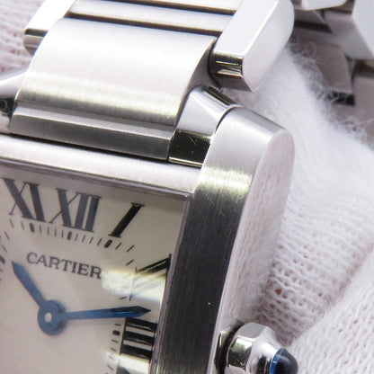 CARTIER Tank francaise SM H25mm×W20mm Stainless Steel Silver DialW51008Q3