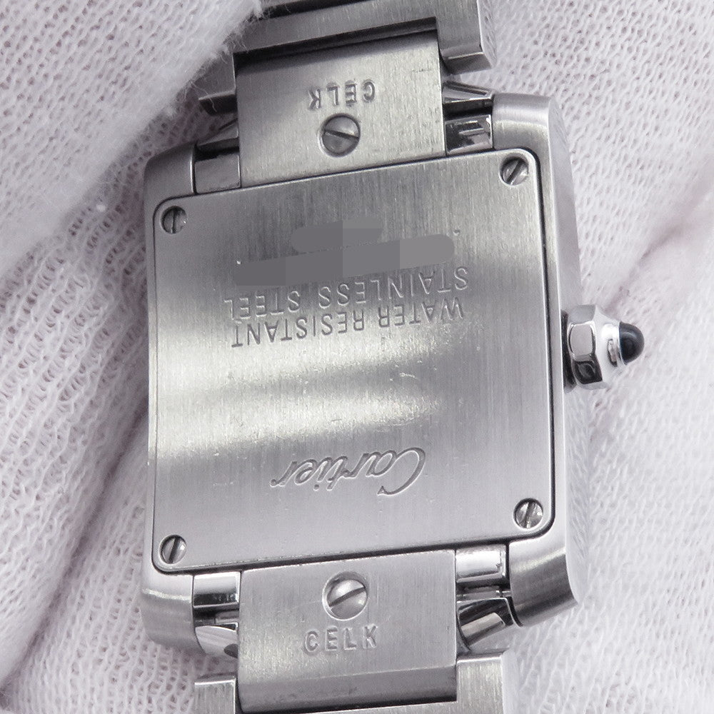 CARTIER Tank francaise SM H25mm×W20mm Stainless Steel Silver DialW51008Q3