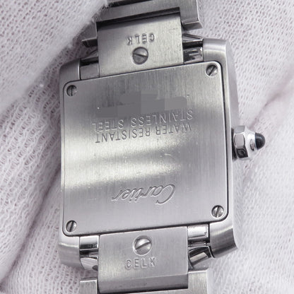 CARTIER Tank francaise SM H25mm×W20mm Stainless Steel Silver DialW51008Q3