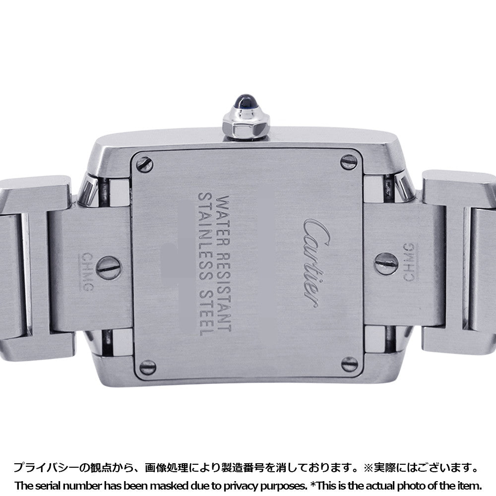 CARTIER Tank Française SM 160th Anniversary Asia Limited Edition (Limited to 2500 pieces) H27mm×W20mm Stainless Steel Pink DialW51035Q3