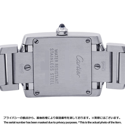 CARTIER Tank Française SM 160th Anniversary Asia Limited Edition (Limited to 2500 pieces) H27mm×W20mm Stainless Steel Pink DialW51035Q3