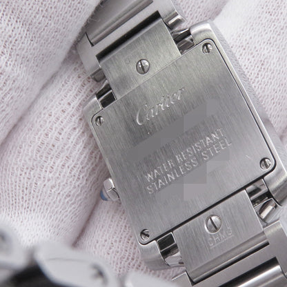 CARTIER Tank Française SM 160th Anniversary Asia Limited Edition (Limited to 2500 pieces) H27mm×W20mm Stainless Steel Pink DialW51035Q3