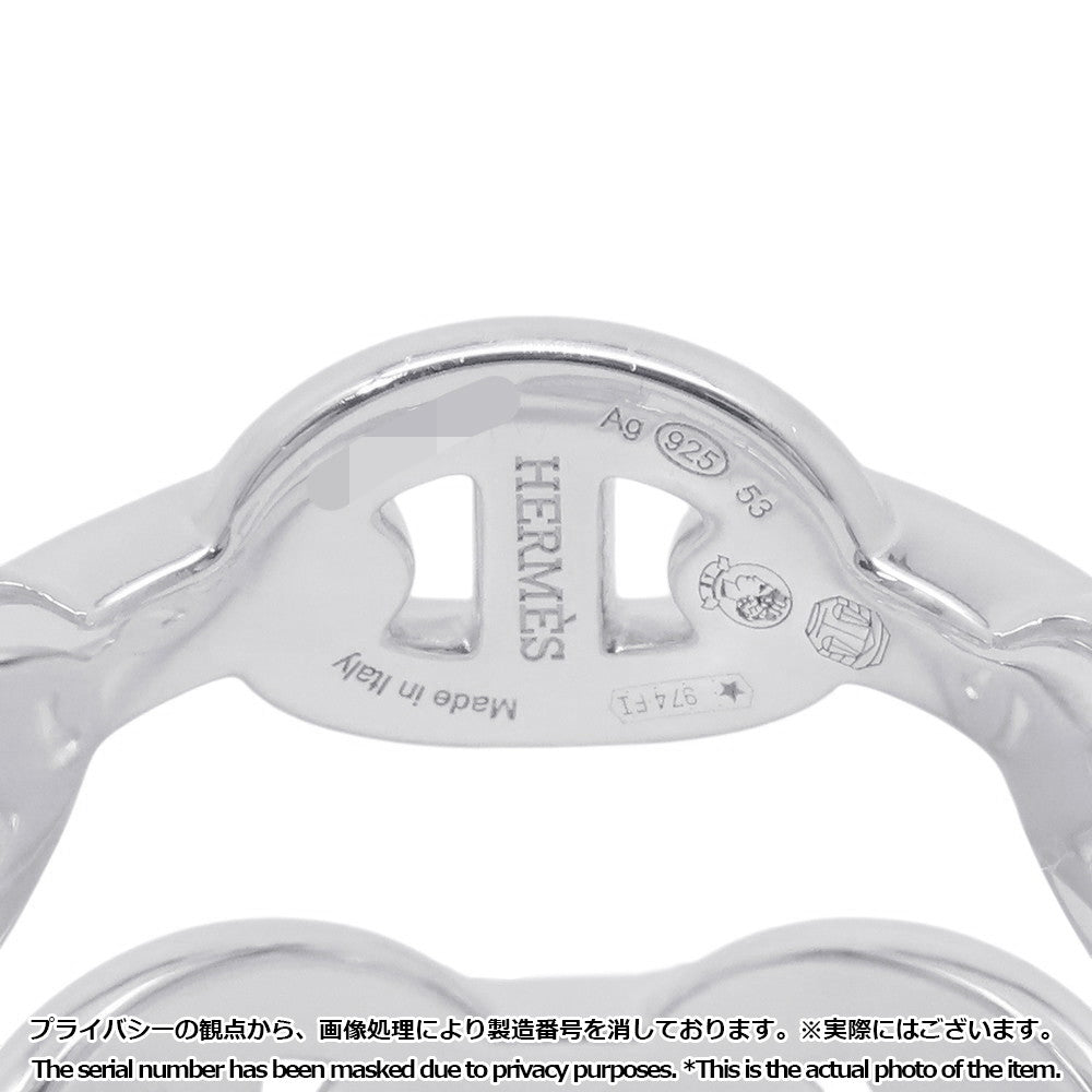 HERMES Chaine d'Ancre Double Row Ring Size 53/#13 SV925
