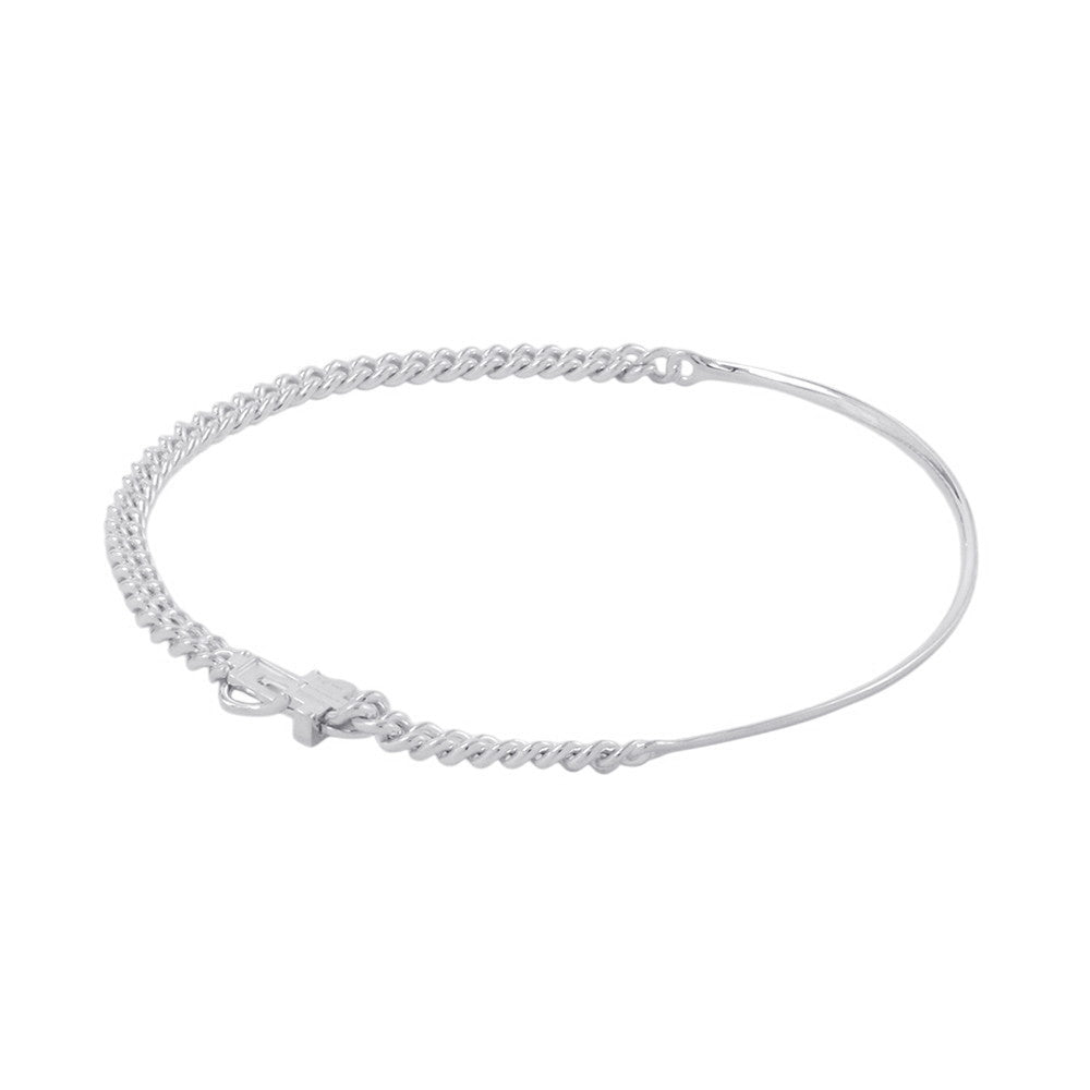 HERMES BoucleSellier Inflexible Necklace Size PM/42 SV925
