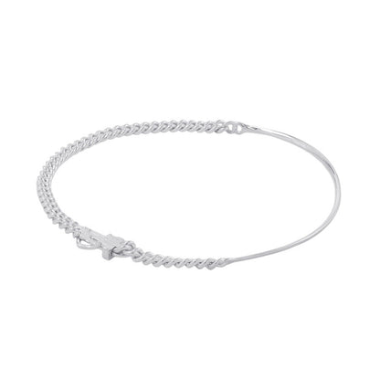 HERMES BoucleSellier Inflexible Necklace Size PM/42 SV925