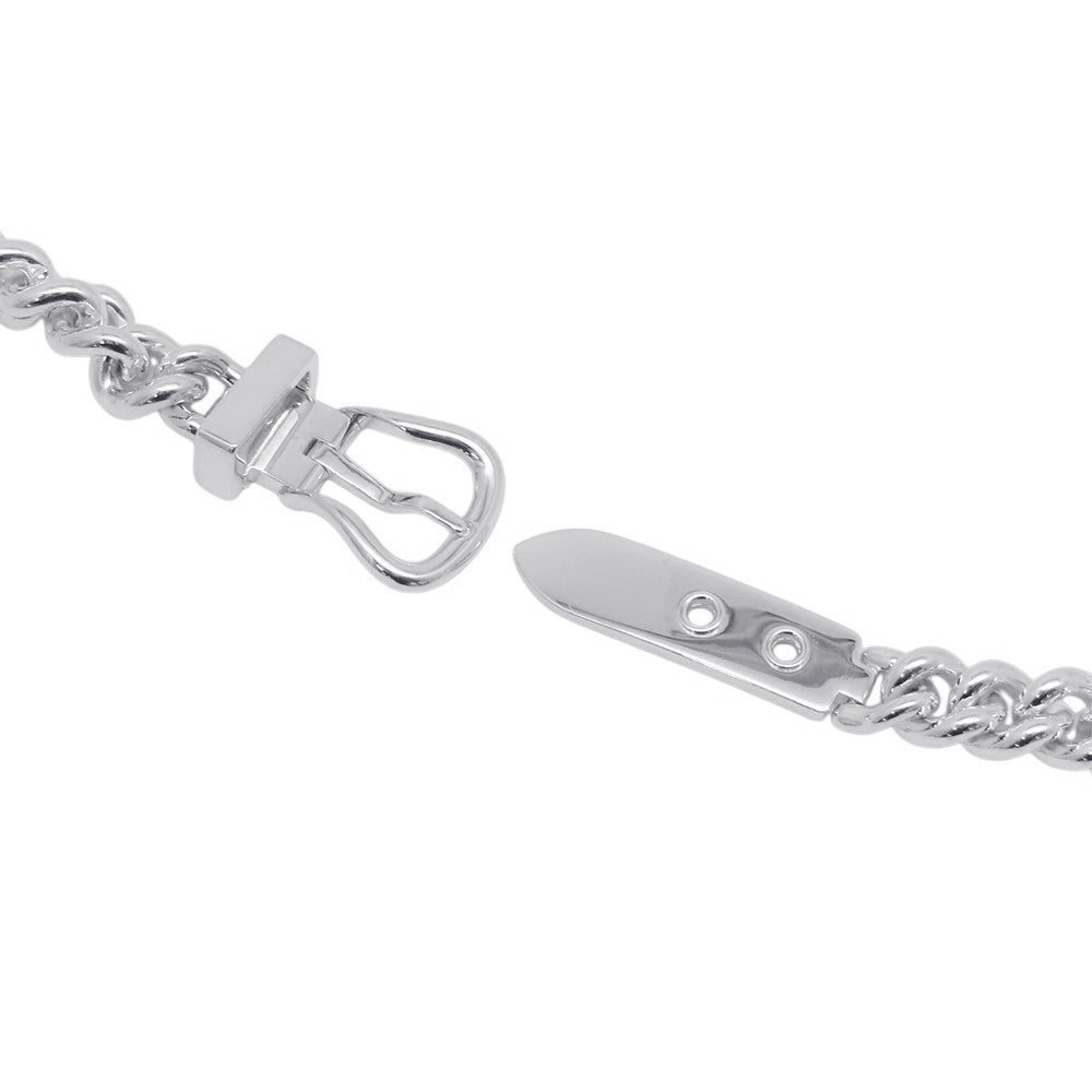 HERMES BoucleSellier Inflexible Necklace Size PM/42 SV925
