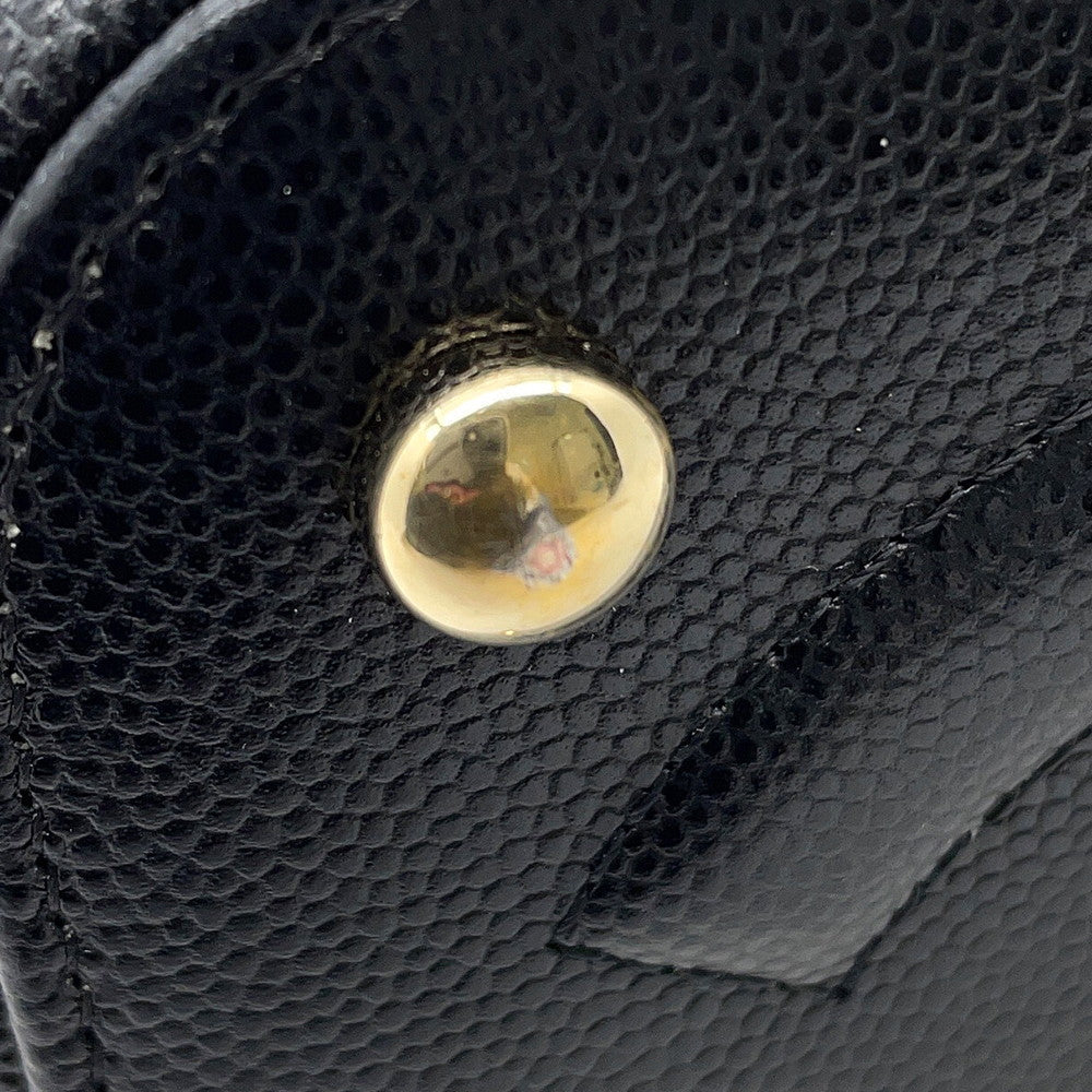 CHANEL Matelasse Vanity Chain Shoulder Bag BlackAS2362 Caviar Leather
