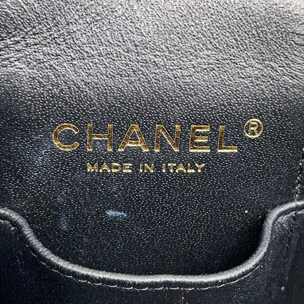CHANEL Matelasse Vanity Chain Shoulder Bag BlackAS2362 Caviar Leather