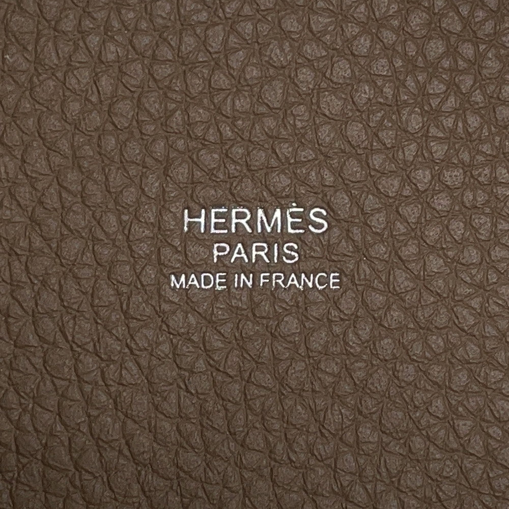 HERMES Picotin Lock Etoupe Taurillon Clemence Size PM