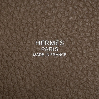 HERMES Picotin Lock Etoupe Taurillon Clemence Size PM
