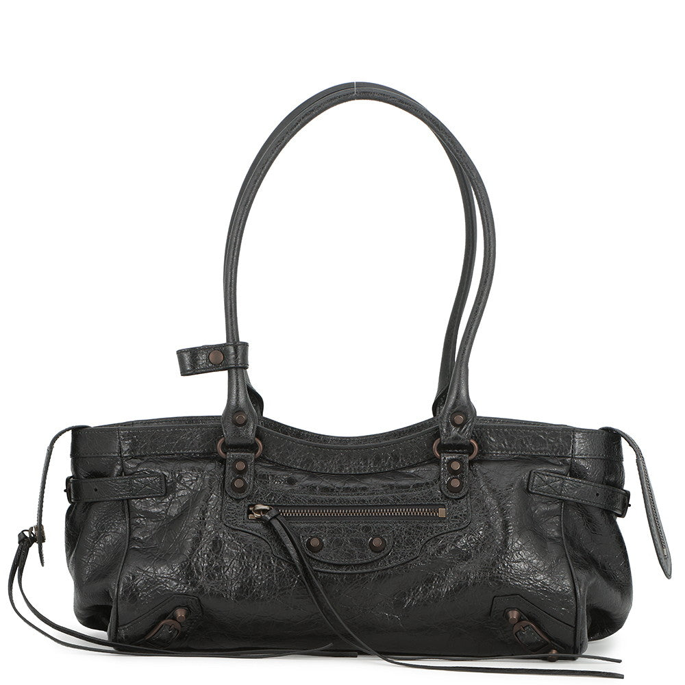 BALENCIAGA Le City Bag East-West Black845704 Leather