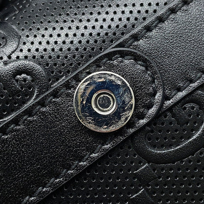 GUCCI GG Embossed Backpack Black625770 Leather