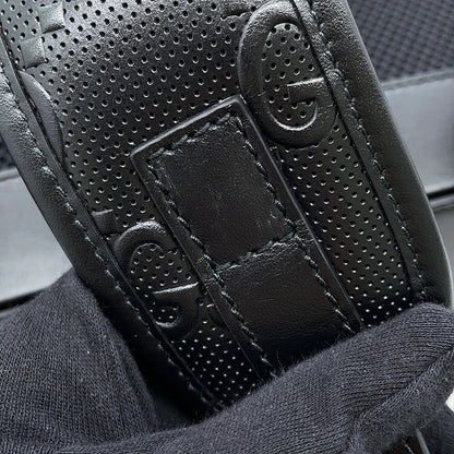 GUCCI GG Embossed Backpack Black625770 Leather