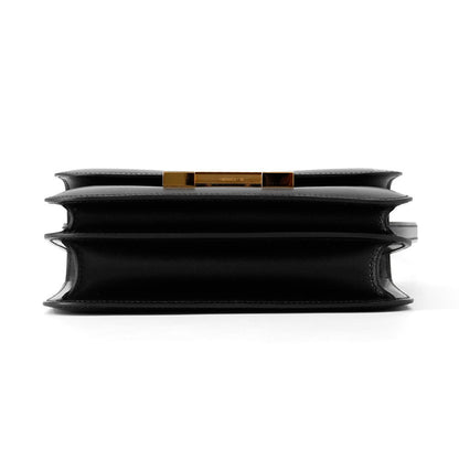 HERMES Constance3 Miroir Black Box Calf Leather Size Mini