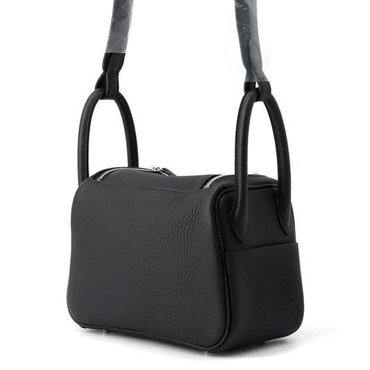 HERMES Lindy Black Taurillon Clemence Size Mini