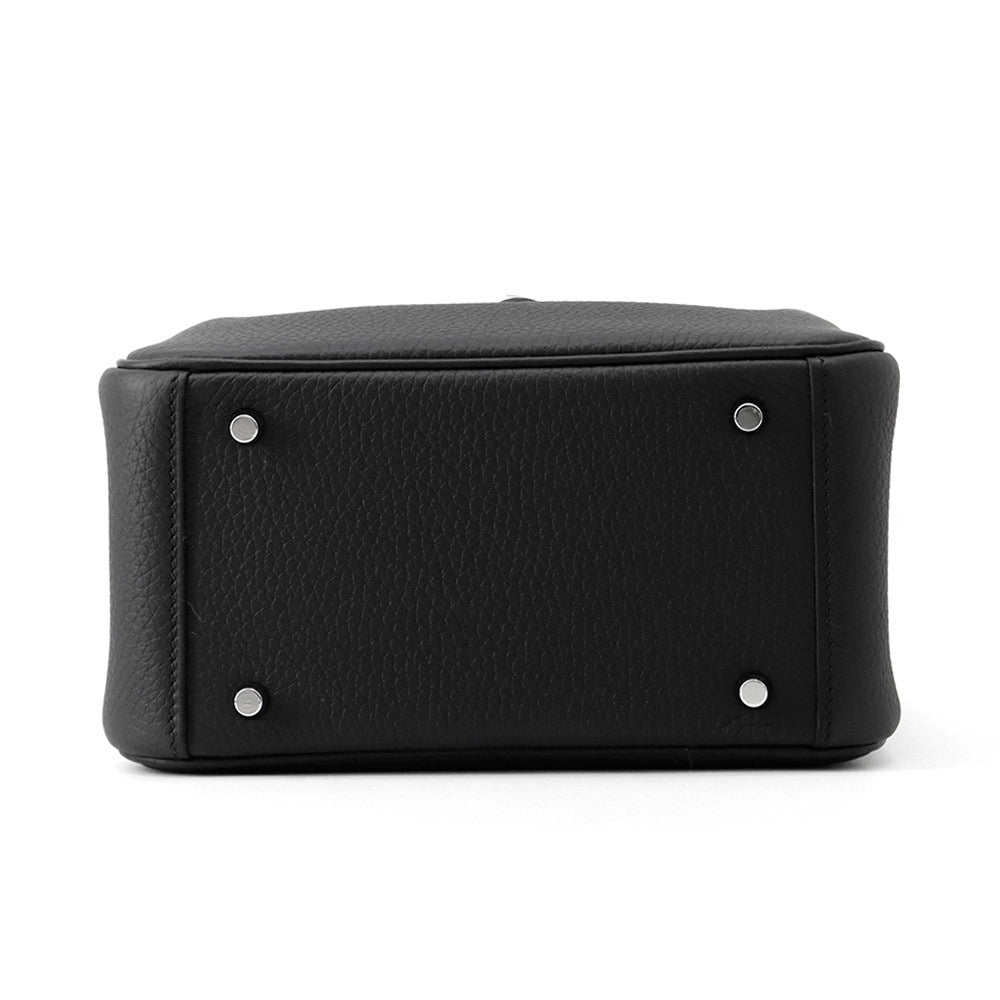 HERMES Lindy Black Taurillon Clemence Size Mini