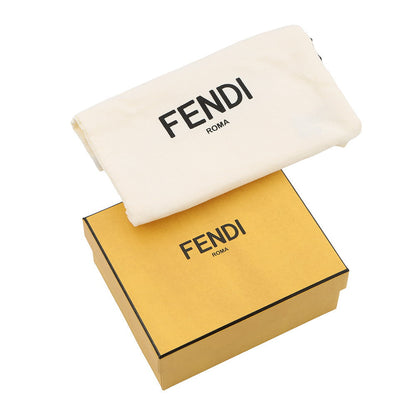 FENDI Baguette Micro Compact Wallet Ivory/Red8M0395 Leather