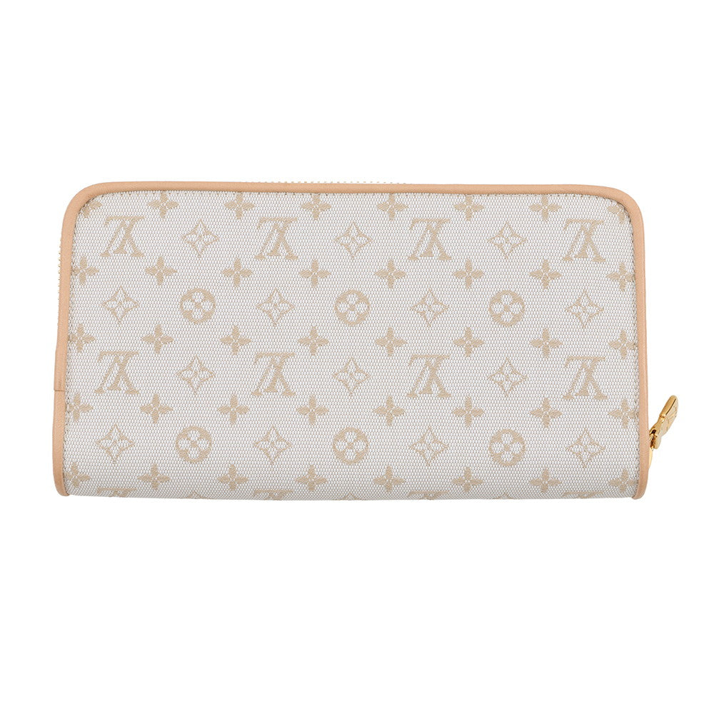 LOUIS VUITTON Zippy Wallet Ivory/BeigeM12369 Monogram mini