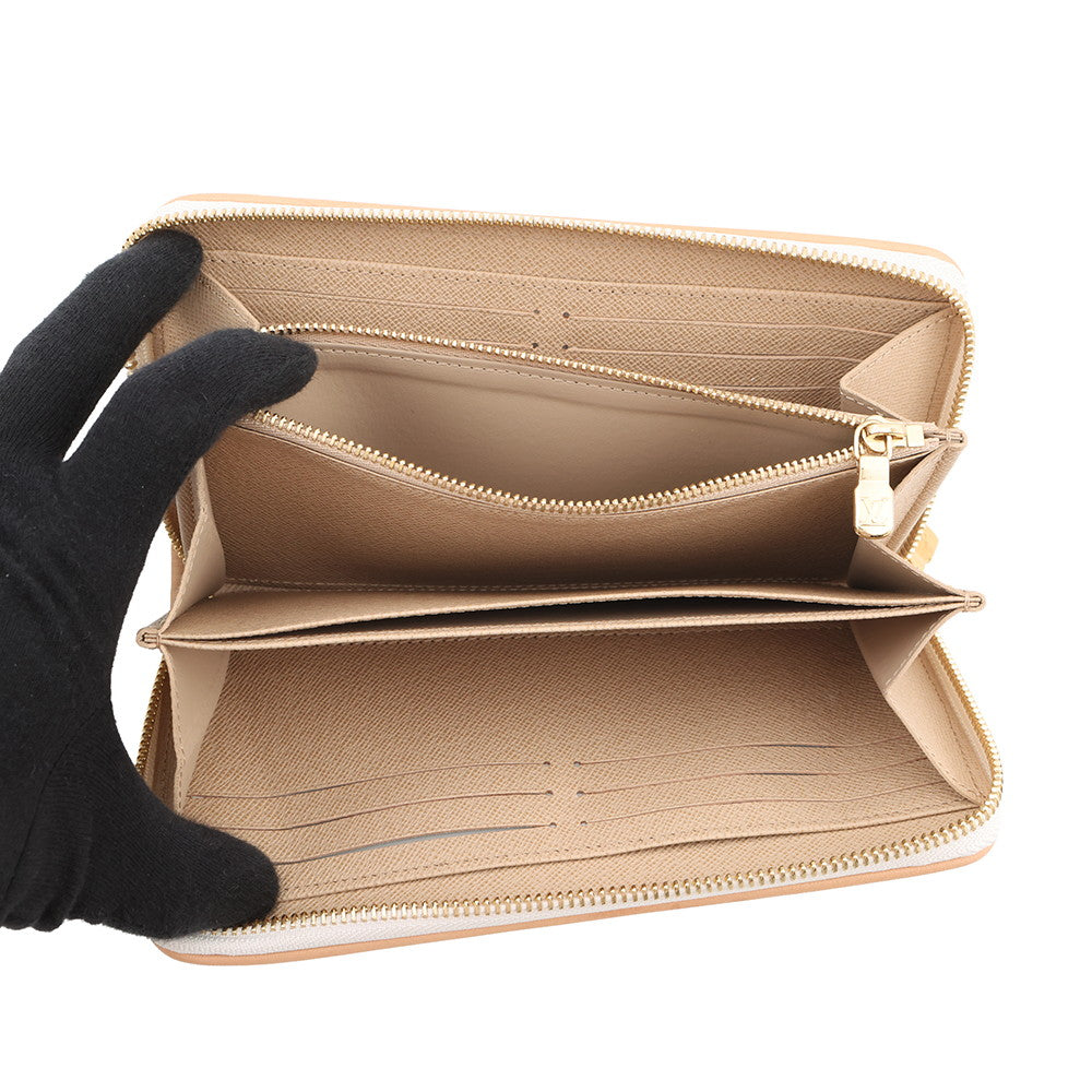 LOUIS VUITTON Zippy Wallet Ivory/BeigeM12369 Monogram mini