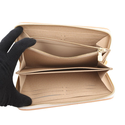 LOUIS VUITTON Zippy Wallet Ivory/BeigeM12369 Monogram mini