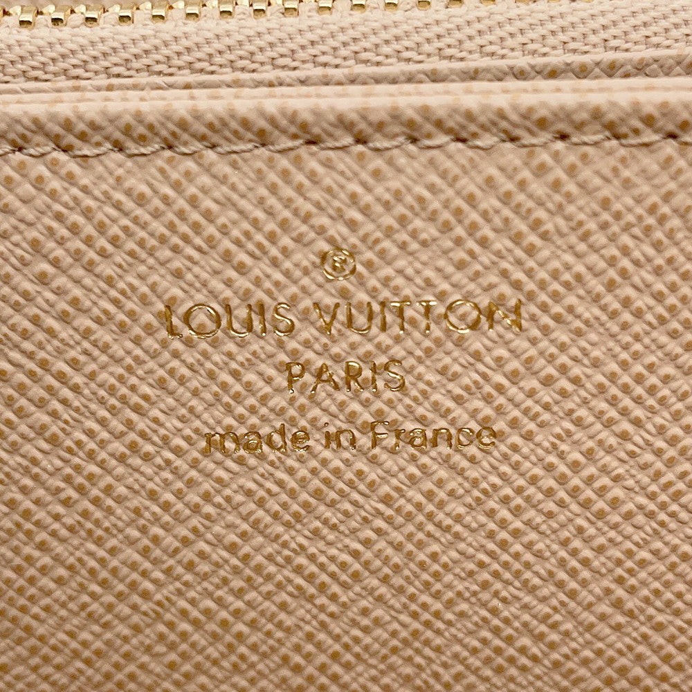 LOUIS VUITTON Zippy Wallet Ivory/BeigeM12369 Monogram mini