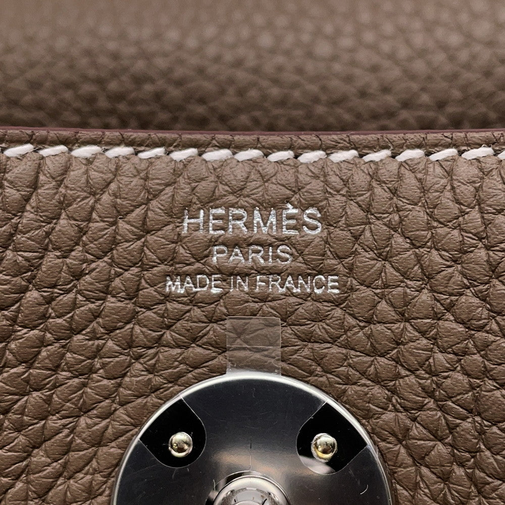 HERMES Lindy Etoupe Taurillon Clemence Size 26