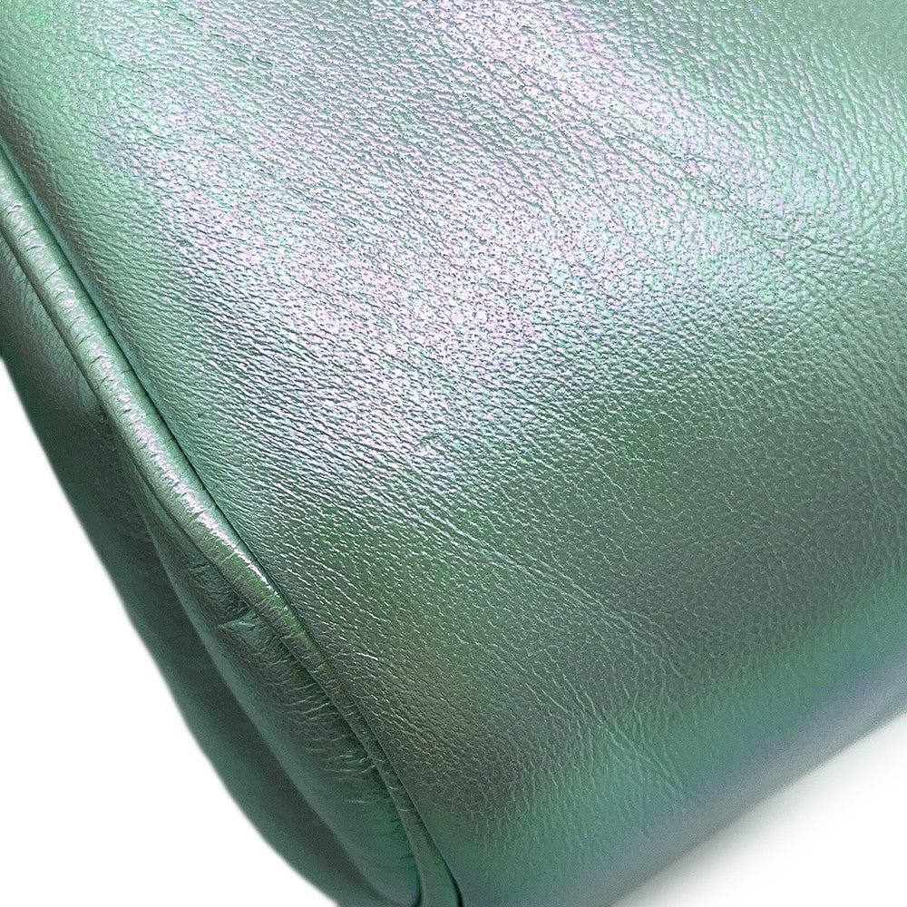 GUCCI GG Marmont ChainShoulder Bag Green739682 Leather Size Mini