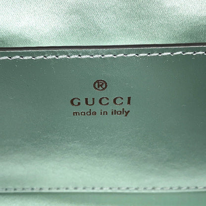 GUCCI GG Marmont ChainShoulder Bag Green739682 Leather Size Mini