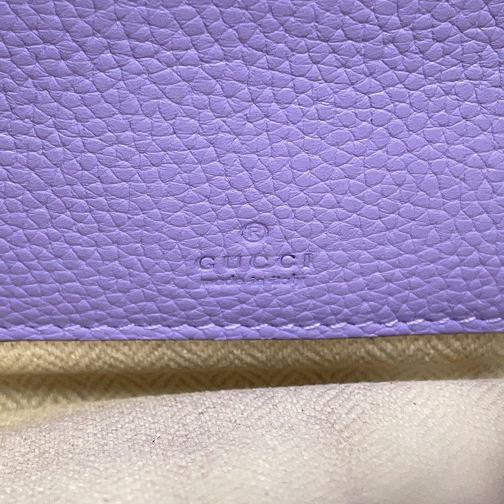 GUCCI Shoulder Bag Purple824529 Leather