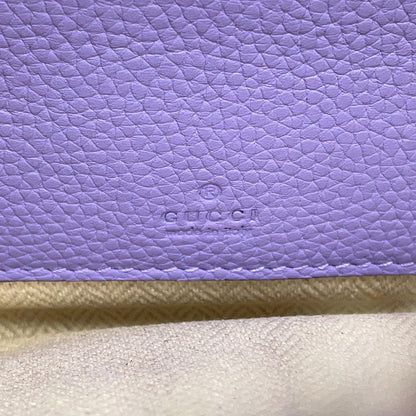 GUCCI Shoulder Bag Purple824529 Leather