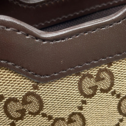 GUCCI Mini bucket Beige/Brown782919 GG Canvas Leather
