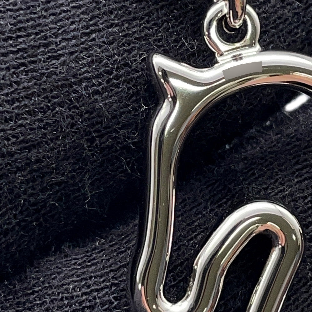 HERMES Tonnerre Necklace Size Small Black Metal