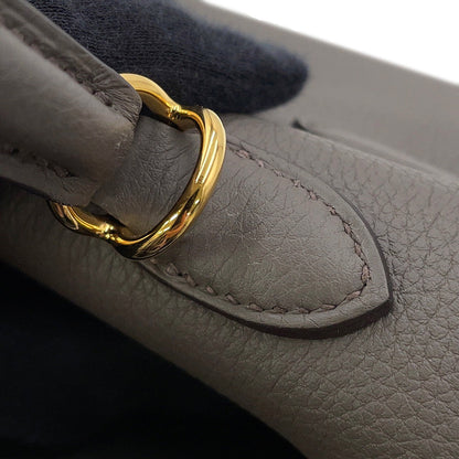 HERMES Kelly Retourne sewing Etain Togo Leather Size 25