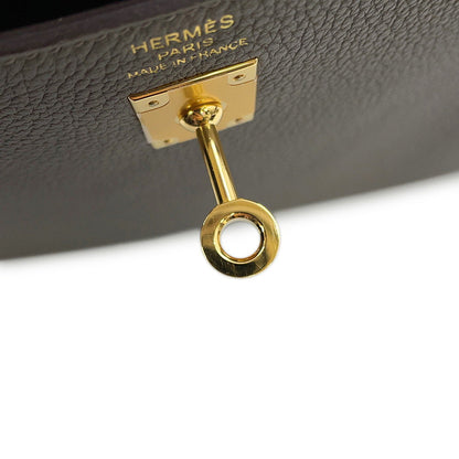 HERMES Kelly Retourne sewing Etain Togo Leather Size 25