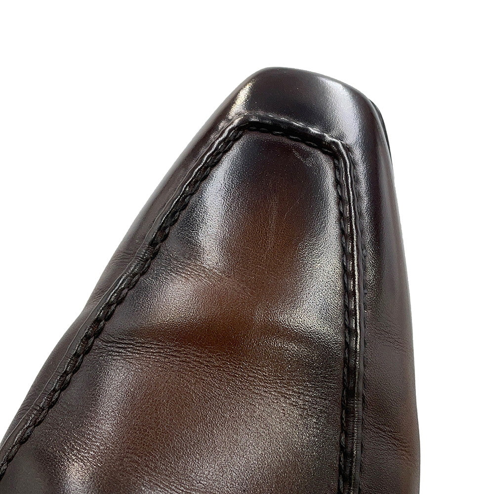 Berluti Andy Dem Jules Loafers Brown Venice Calf Leather Size 8