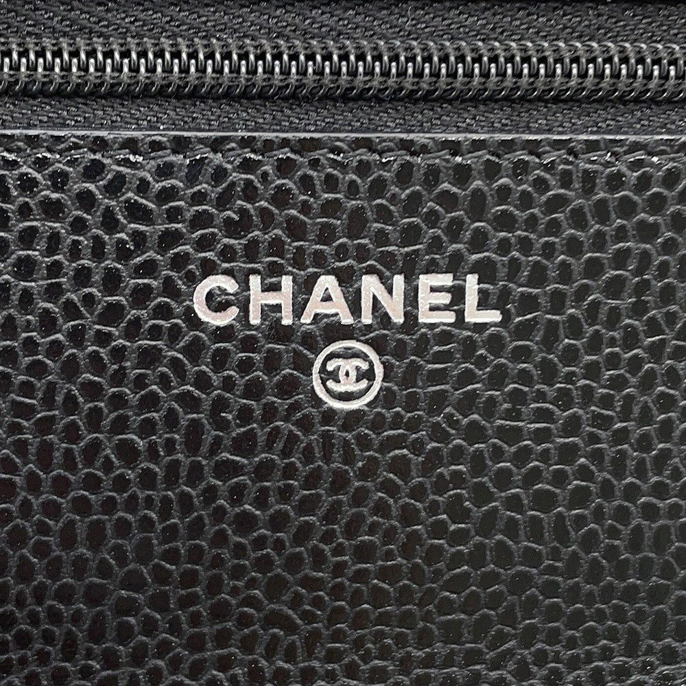 CHANEL Matelasse Classic Chain Wallet BlackAP4241 Caviar Leather