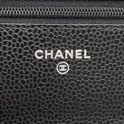 CHANEL Matelasse Classic Chain Wallet BlackAP4241 Caviar Leather