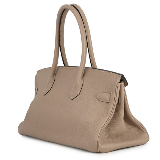 HERMES ShoulderBirkin Gris Tourterelle Taurillon Clemence Size 42