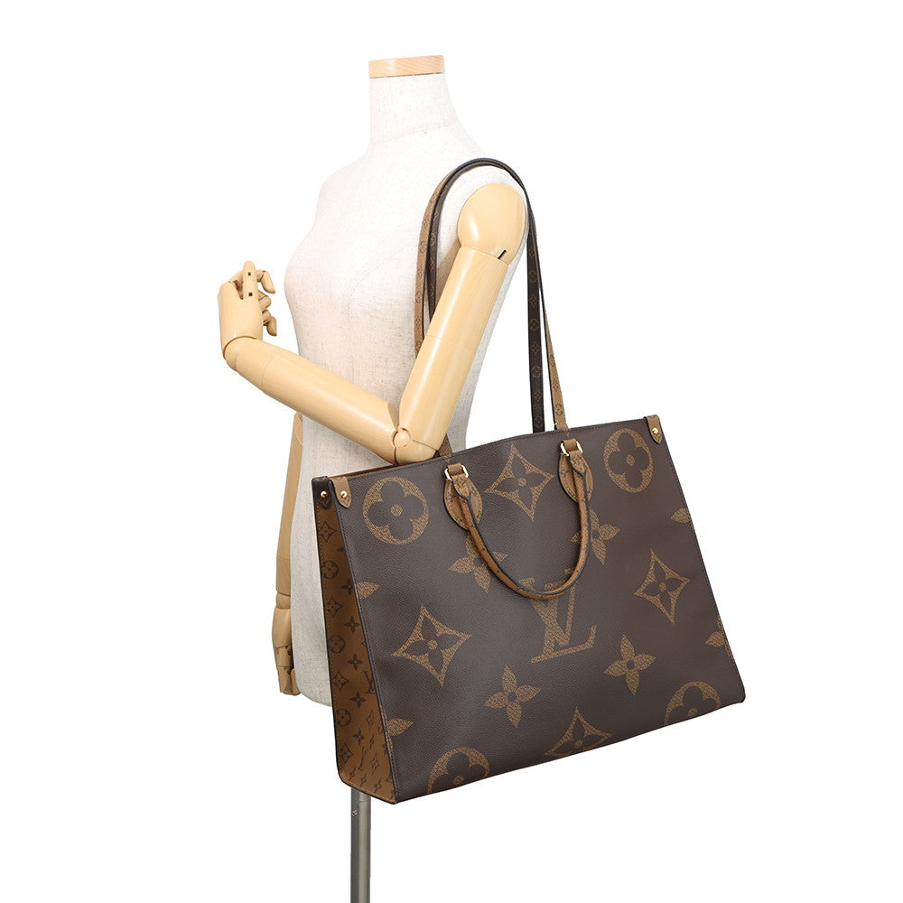 LOUIS VUITTON Onthego RedM44576 Monogram Monogram Reverse Canvas Monogram Giant Size GM