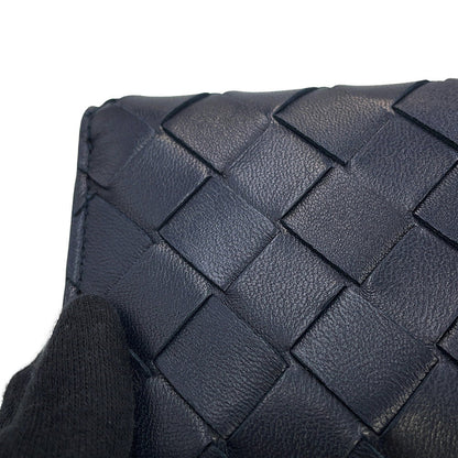 Bottega Veneta Andiamo Tri-fold Wallet Midnight824968VCPP24338 Lambskin