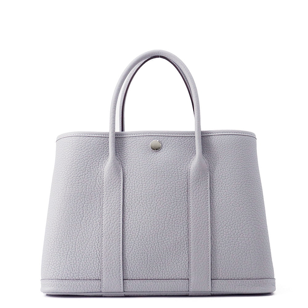 HERMES Garden Party Green Pantan Negonda Leather Size TPM