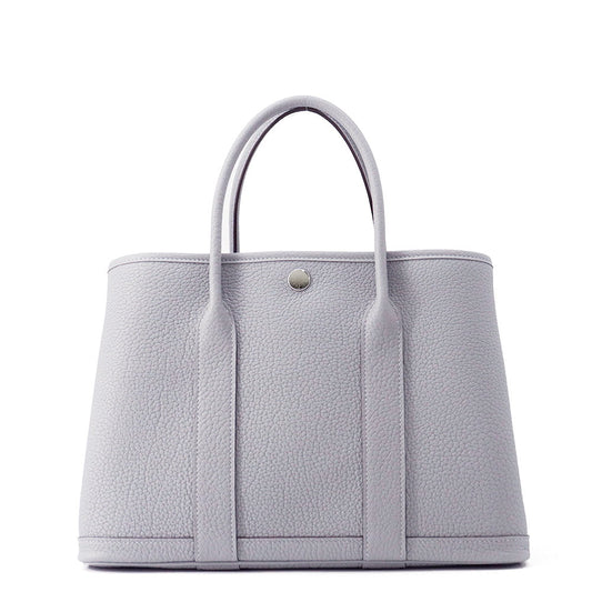 HERMES Garden Party Green Pantan Negonda Leather Size TPM