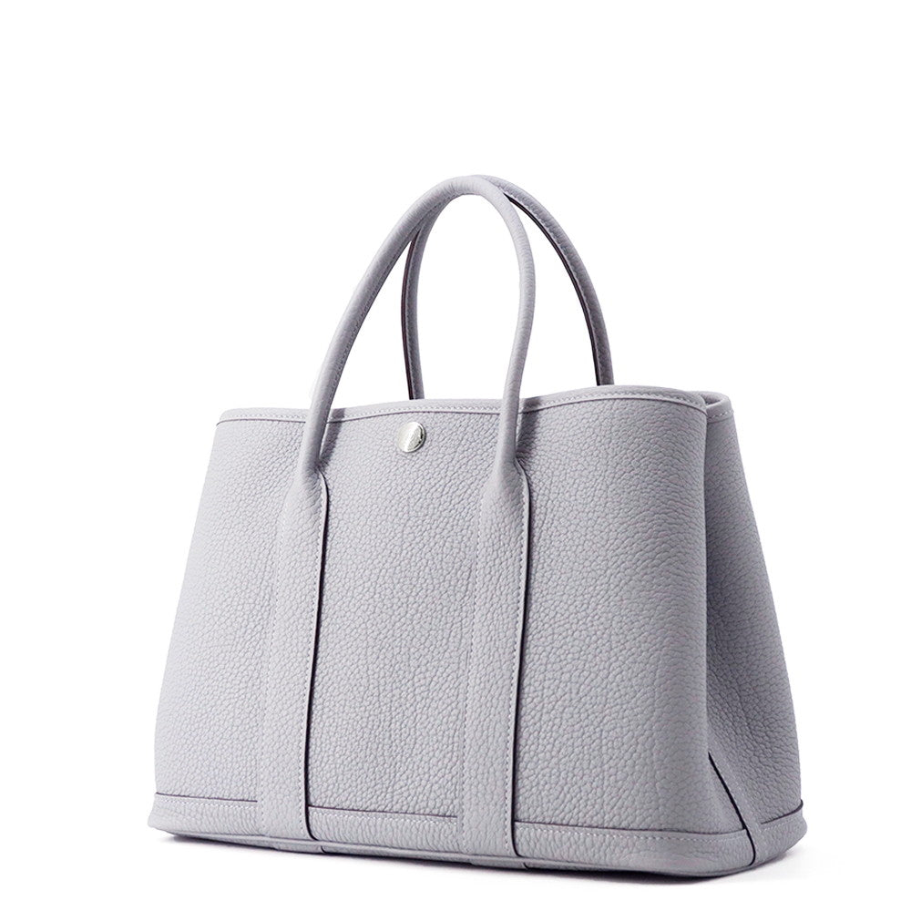 HERMES Garden Party Green Pantan Negonda Leather Size TPM