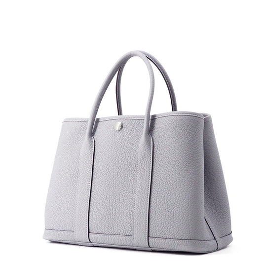 HERMES Garden Party Green Pantan Negonda Leather Size TPM