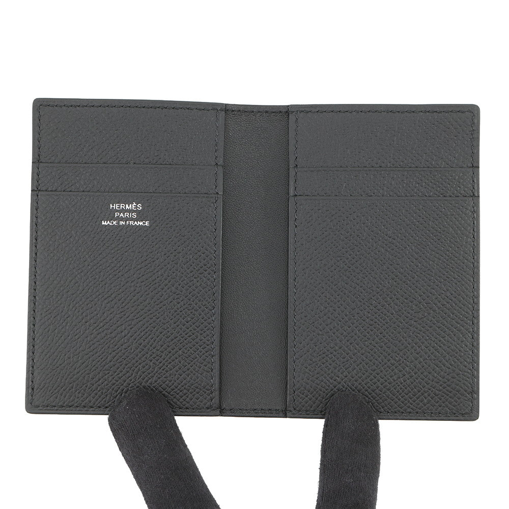 HERMES MC2 Euclid Card Case Black Epsom