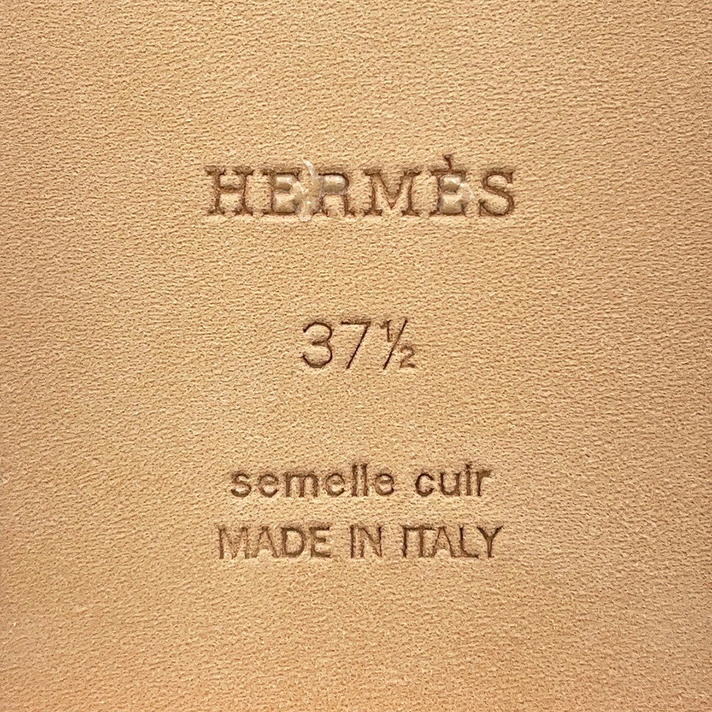 HERMES Oran Sandals Rose de Venice Epsom Size 37H