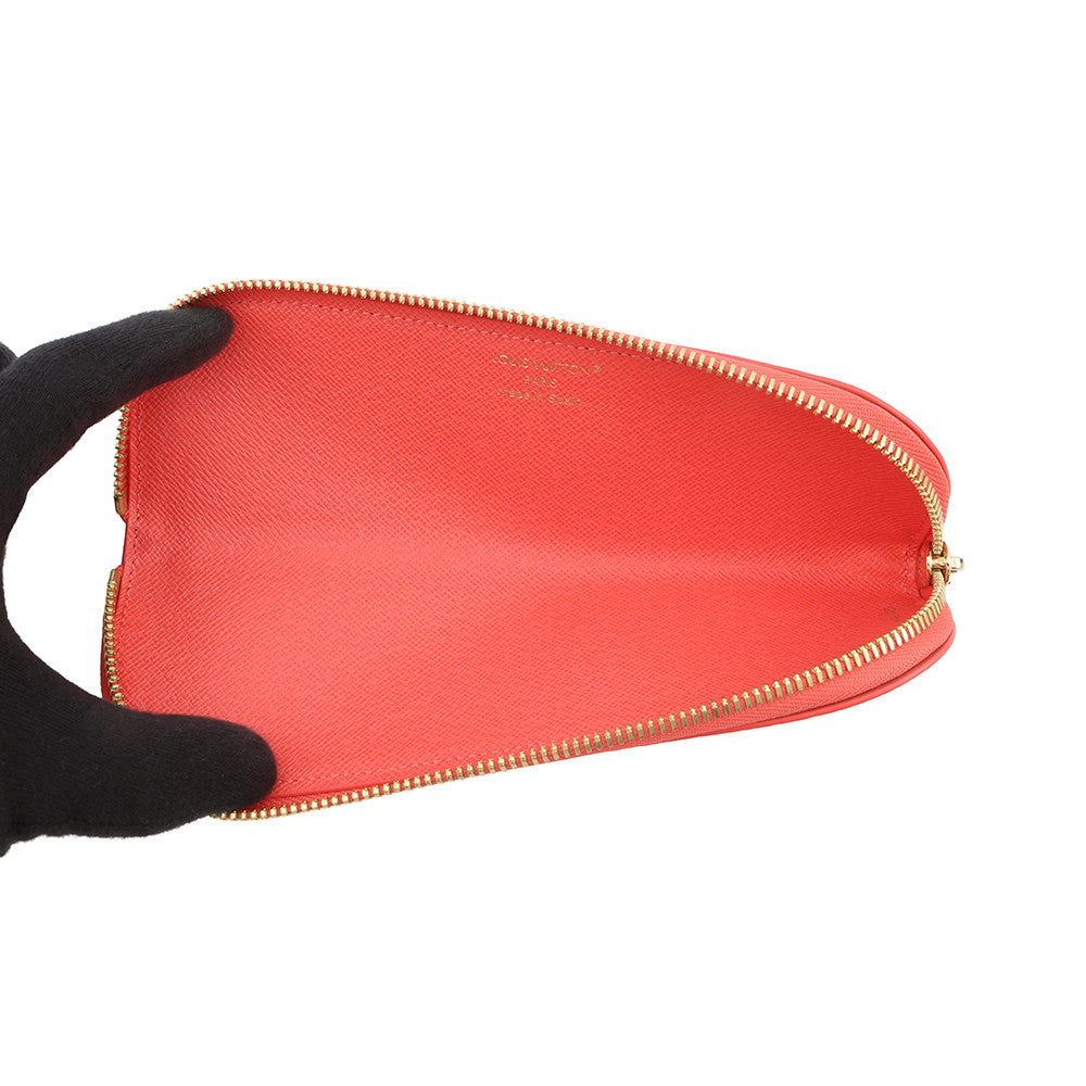 LOUIS VUITTON Pencil Pouch Charlotte SweetCoralGI1354 Monogram Empreinte Leather