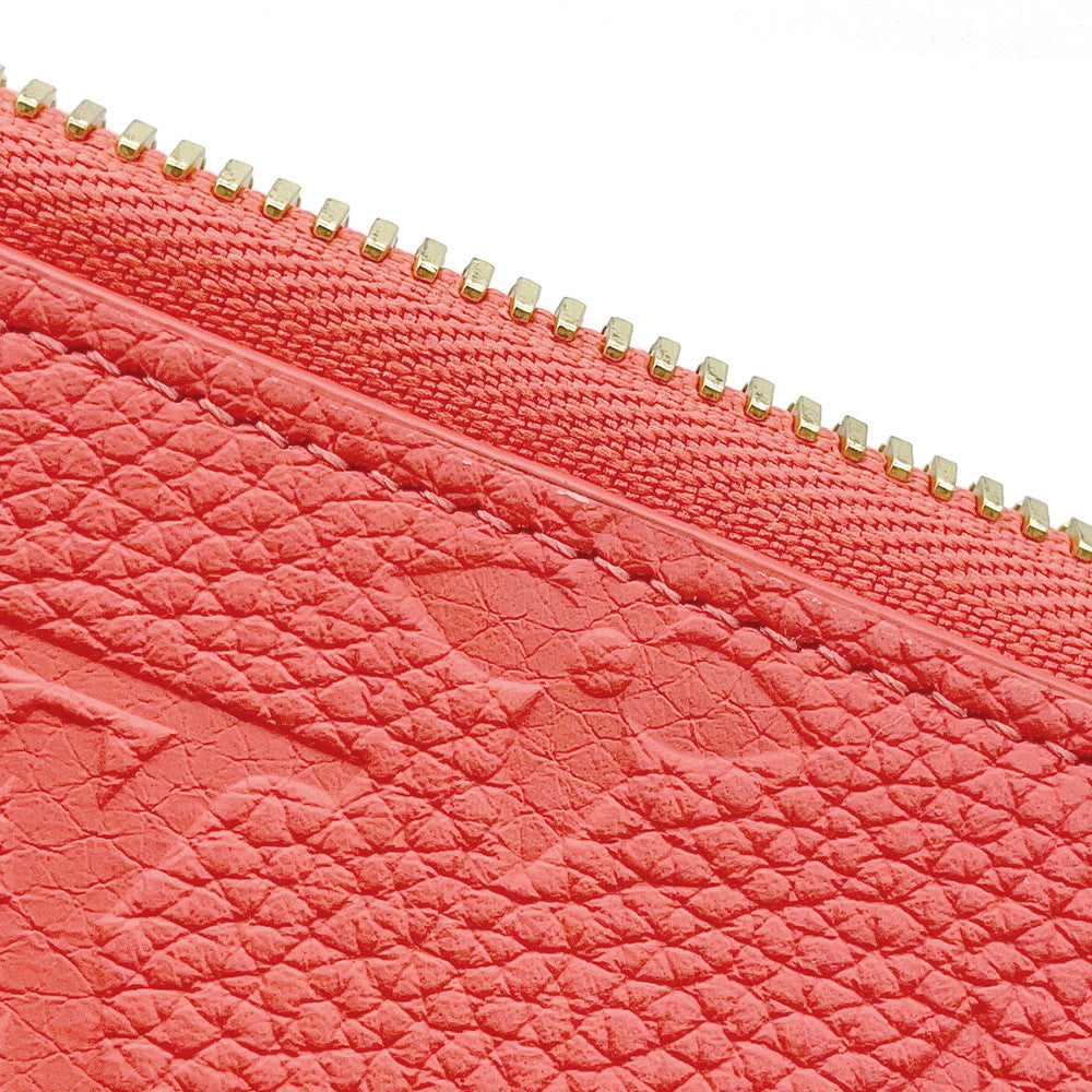 LOUIS VUITTON Pencil Pouch Charlotte SweetCoralGI1354 Monogram Empreinte Leather