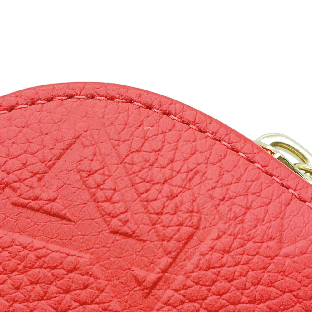 LOUIS VUITTON Pencil Pouch Charlotte SweetCoralGI1354 Monogram Empreinte Leather